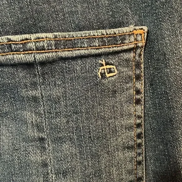 Rag & Bone High Rise Skinny Indigo Tux Side Stripe Jeans - Picture 8 of 12